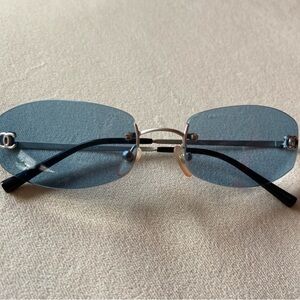 Authentic CHANEL Blue Tint Sunglasses